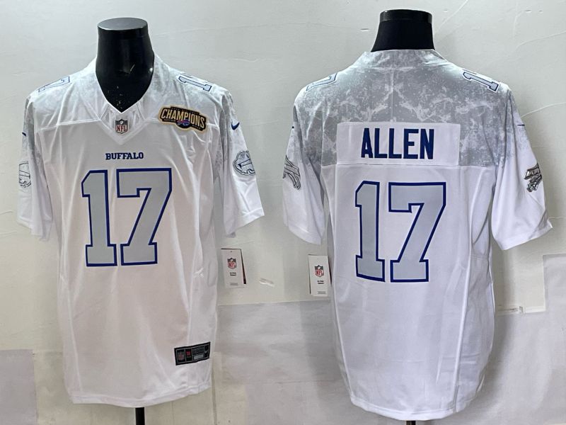 Men Buffalo Bills #17 Josh Allen Nike White 2025 Rivalries Collection Limited NFL Jersey 07->buffalo bills->NFL Jersey